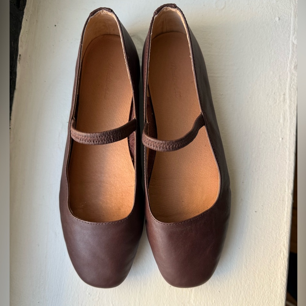 Madewell Greta Ballet Flats in Chocolate Raisin